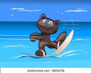 water skis - boy