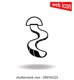 Water slide icon.