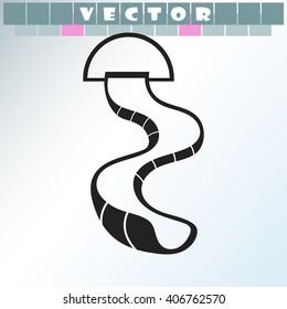 Water slide icon.