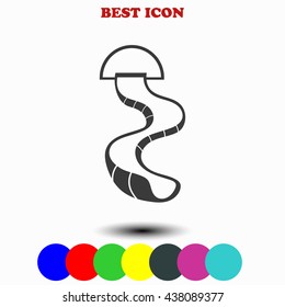 Water slide icon. 