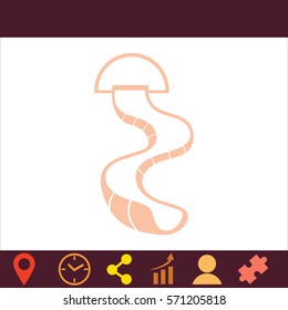 Water slide  icon. Vector design.