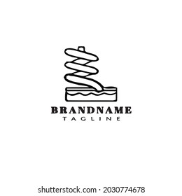 water slide logo icon design template modern vector illustration