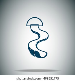 Water slide vector icon