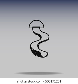 Water slide vector icon