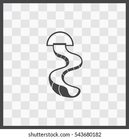 Water slide vector icon. Isolated illustration. Business picture.