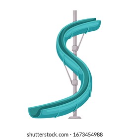 Water slide vector icon.Cartoon vector icon isolated on white background water slide .