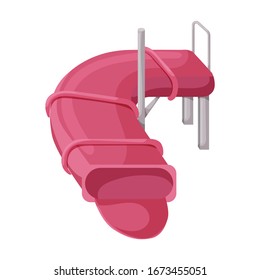 Water slide vector icon.Cartoon vector icon isolated on white background water slide .