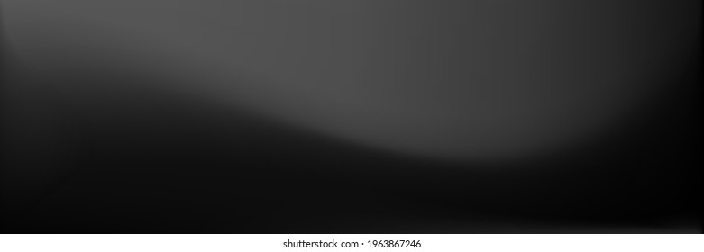 Water Smooth Surface Illustration. Silver Alluminium Wavy Gradient Mesh. Metallic Vibrant Horizontal Lines Backdrop. Black and white  Blank Office Background. Grey Wavy Gradient Mesh.