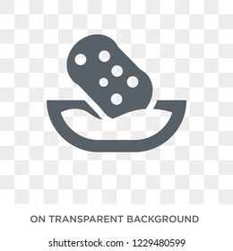 Water soak icon. Trendy flat vector Water soak icon on transparent background from Cleaning collection. 