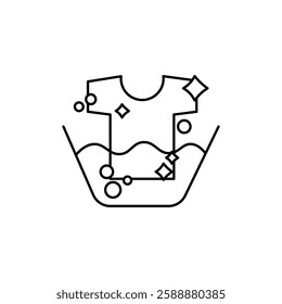 Water soak icon Vector logo set flat