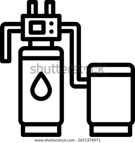 Water Softeners Icon Outline Vector Illustration