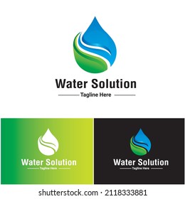 Water  Solution Logo for company all kinds of digital print, banner, poster, flyer, magazine, Id card, Business card 