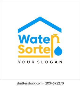 inspiración de diseño de logotipo de sorte de agua