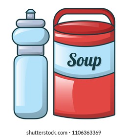 Water soup icon. Cartoon of water soup vector icon for web design isolated on white background