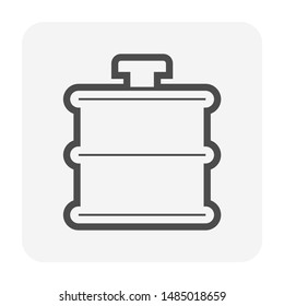 Water source and water storage and pipeline icon set design.