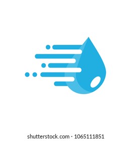Water Speed Logo Icon Design