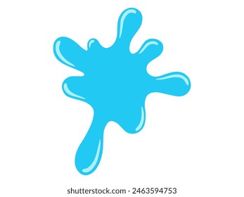 Water Spill Element Background Illustration