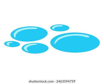 Ilustración de fondo del elemento de derrame de agua