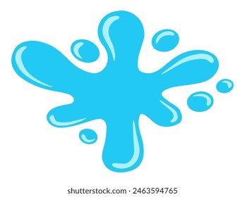 Water Spill Element Background Illustration