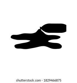 water spill icon vector illustration logo template