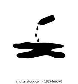 plantilla de logotipo de ilustración de vector de icono de derrame de agua