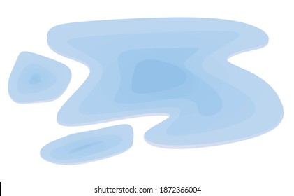 Water spill isolated. vector illustration