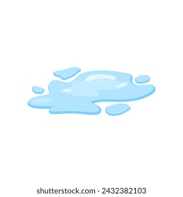 Water spill vector illustration isolated on white background