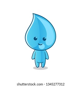 water spirit chibi mascot vector cartoon art illustration