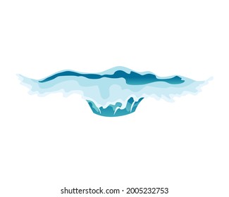 Water splash animation. Dripping water special effect. Fx sheet. Clear water drop burst for flash animation in games and video. Cartoon frame