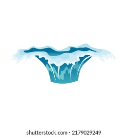 Water splash animation. Dripping water special effect. Fx sheet. Clear water drop burst for flash animation in games and video. Cartoon frame