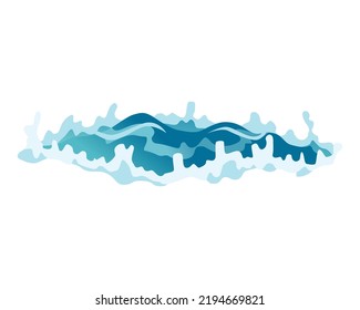 Water Splash Animation. Dripping Water Special Effect. Fx Sheet. Clear Water Drop Burst For Flash Animation In Games And Video. Cartoon Frame