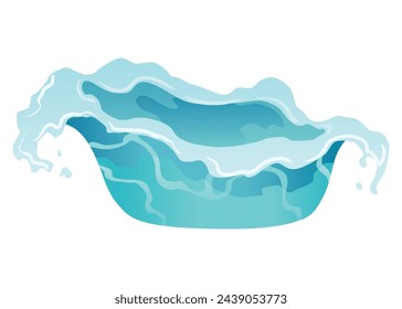 Water splash animation. Dripping water special effect. Fx sheet. Clear water drop burst for flash animation in games and video. Cartoon frame