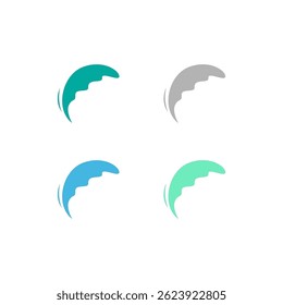 WATER SPLASH AQUAPARK WATER WELLNESS RESORT SIGN SYMBOL LOGO VECTOR