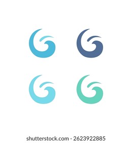 WATER SPLASH AQUAPARK WATER WELLNESS RESORT SIGN SYMBOL LOGO VECTOR