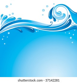 Water splash background