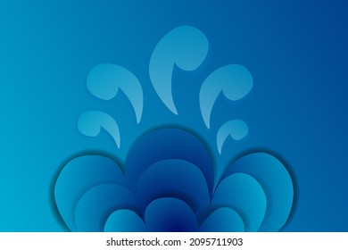 fondo de salpicadura de agua fondo abstracto azul de la textura de la naturaleza del océano eps10 vector