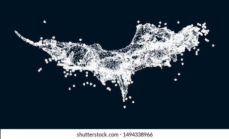 Water splash background on dark. Wave texture water isolated clear liquid drop background.