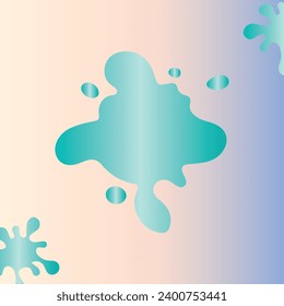 Water Splash Background For Social Media Template and Icons.