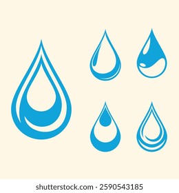 Water Splash, Blue water splash or drops