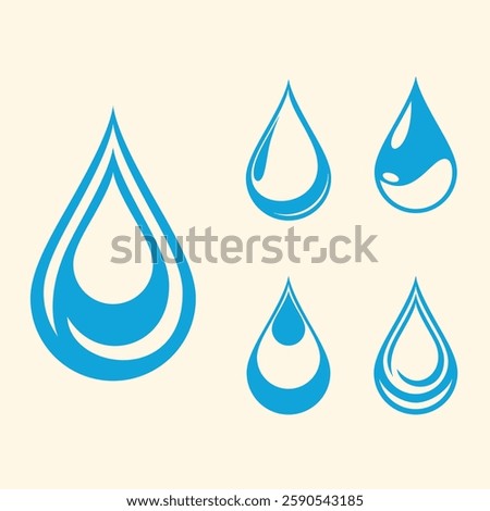 Water Splash, Blue water splash or drops