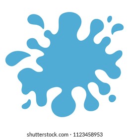 Water Splash - Blue water splash or drops isolated on white background