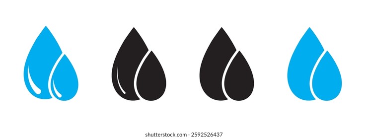 Water Splash, Blue water splash or drops isolated on cream background, rain splash, rain drop, water drop.Water drop icon. Blue raindrop and droplet logo. Graphic drip and oil splash.
