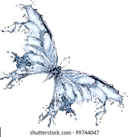 Water splash butterfly