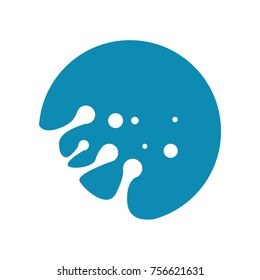 Water Splash Circle Symbol