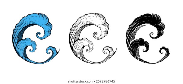 Water splash circle vector illustration