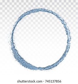 Water splash circle. Vector illustration EPS 10