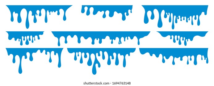 Water Splash Collection Aqua Liquid Alcohol Stock Vector (Royalty Free ...