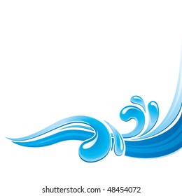 Water Splash Design Element. EPS8 Vector.