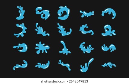 Water Splash Drop Graphic Pack