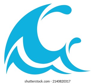 El agua se salpicó con gotas. Símbolo de naturaleza ecológica limpia